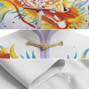 Uniforme de Artes Marciales Wushu Bordado a Mano Personalizado de Moda para Adultos y Niños, Uniforme de Alta Calidad para Kung Fu, Tai Chi y Karate - Product Image 4