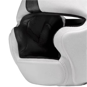 Protège-tête de boxe professionnel avec double fermeture à anneau, sangle réglable, matériau PVC respirant pour l'entraînement aux arts martiaux - Product Image 3