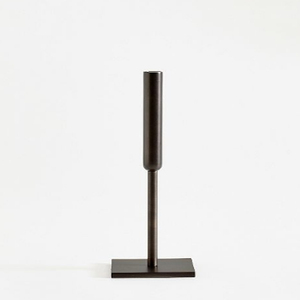 Portavelas de hierro negro mate en oferta para decoración navideña - Product Image 1