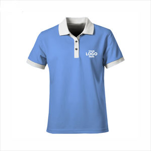 Polo de sport d'été pour hommes – T-shirt uni ODM à séchage rapide, respirant, coupe ample, manches courtes, pour activités de plein air – Blanc et rouge - Product Image 3