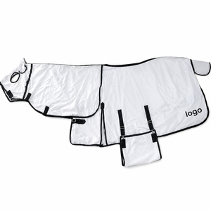 Summer Horse Flag Hybrid Rug Combo Attached Hood Ripstop Mesh Blanket Cotton Manufactured Equine Riding House Kanpur India - Product Image 1