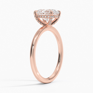 Trendy Sleek <b>Plain</b> Design Egg Shape Moissanite Diamonds Single Diamond Style Party Wear <b>Ring</b> - Product Image 6