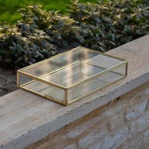 Unique Design Jewellery <b>Box</b> <b>Glass</b> and Brass With Silver Plating Customized Product for Wedding Decoration Handmade Bulk - Product Image 6