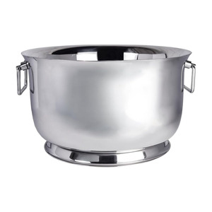 Elegant Hammered Aluminum Wine Ice Bucket With Wire Ring Handles Pedestal Base Luxury Party <b>Champagne</b> Beverage Tub For Wedding - Product Image 3