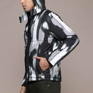 Chaqueta de Plumón para Hombre, Reversible, para Invierno, Talla Grande, con Mangas Desmontables, Gruesa, Impermeable, Cortavientos, con Capucha y Combinación de Colores - Product Image 2