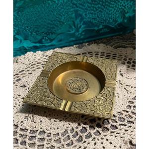 Cendrier ovale en laiton massif, cendrier vintage en métal, cendrier portable pour bureau, accessoire de fumeur pour la maison, l'hôtel, le bar - Product Image 5