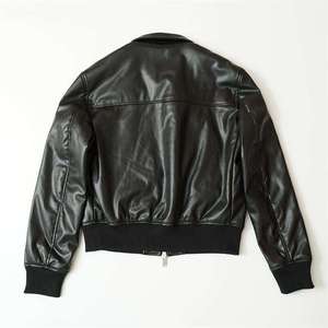 Hot Sale Mens Genuine Leather Jacket Stand Collar Reversible Breathable Windproof Winter Street Wear <b>Coat</b> - Product Image 3