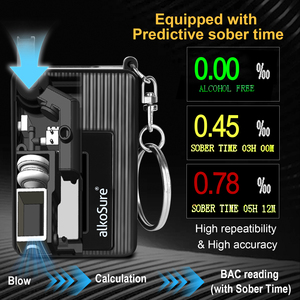 Bán buôn xách tay nhỏ nhất tế bào nhiên liệu hơi thở Keychain rượu Tester - Product Image 5