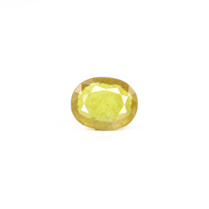 3.4 Carat Oval Cut Yellow Sapphire Loose Gemstone for Fine Jewelry - Product Image 1