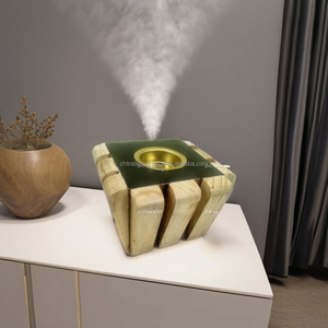 Porte-Bakhoor Moderne en Résine et Bois avec Couvercle en Époxy Premium pour Parfum Oud et Décoration Spirituelle de la Maison - Product Image 1