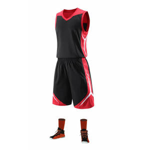 Uniforme de Baloncesto con Diseño de Logotipo Personalizado en Color Rojo, Precio al por Mayor, Transpirable, en Oferta - Product Image 4