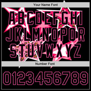 Custom Pink Star Leopard Print Varsity <b>Jacket</b> <b>Men</b> Plus Size Casual Autumn Black Polyester Front Logo Turn-down Collar - Product Image 4
