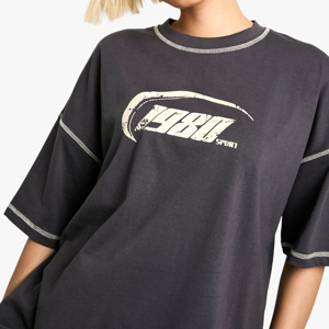 เสื้อยืดผู้หญิงคุณภาพสูง 100% พร้อมพิมพ์ลายตามสั่ง ระบายอากาศได้ดี แห้งเร็ว เป็นมิตรต่อสิ่งแวดล้อม ทรงโอเวอร์ไซส์ บริการ OEM - Product Image 6