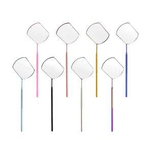 Slim-<b>Profile</b> Personalized Cosmetic Eyelash Inspection Mirror Precision Maneuvering <b>Tool</b> Wall Mounted Gold-Plated Stainless Steel - Product Image 1