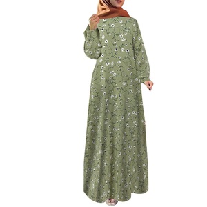 Abayas Hijab Islámicas para Mujer, Estilo Oriente Medio, Manga Larga, Estampadas, Modernas, Casuales, Elegantes, Burka Islámica - Product Image 6