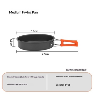 Poêle à frire portable d'extérieur pour 2-3 personnes, petite poêle antiadhésive pour camping et pique-nique - Product Image 5