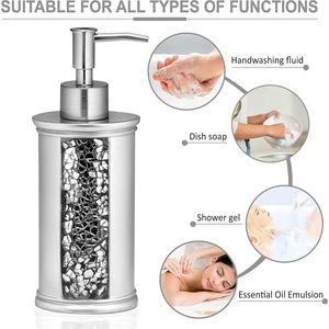 Set di Accessori da Bagno Moderno e Classico di Lusso, 4 Pezzi, Include Dispenser per Sapone Liquido, Bicchiere, Portaspazzolino, Portasapone - Product Image 2
