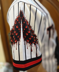 Camiseta de Béisbol Sublimada con Rayas para Hombre, Diseño Personalizado, con Absorción de Humedad, Corte Regular, Manga Corta - Product Image 3