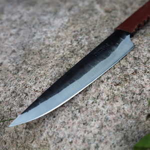 มีดไวกิ้ง Seax แบบกำหนดเองใหม่ ใบมีดเหล็กคาร์บอนสูง 59-60HRC ด้ามเหล็ก 12 นิ้ว มีดแคมป์ปิ้ง DIY OEM - Product Image 5