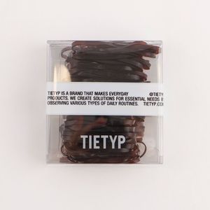 Élastiques à cheveux TIETYP, bandeaux en caoutchouc élastique, couleur unie, minimaliste, moderne, usage quotidien, pour femmes, emballage en carton, fabriqué en Corée - Product Image 3