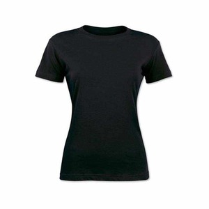 Camiseta de Manga Corta con Cuello Redondo para Mujer, Color Amarillo, Corte Regular, Color Sólido, Informal, de Algodón, Transpirable, Ecológica, de Secado Rápido, para Primavera - Product Image 2