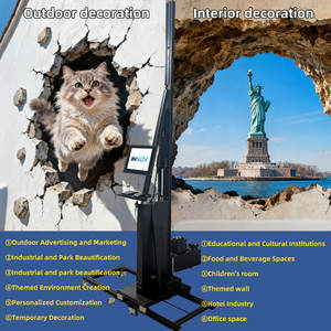 Imprimante murale 3D multifonctionnelle <span class=keywords><strong>à</strong></span> jet d'encre, machine d'impression directe sur mur <span class=keywords><strong>pour</strong></span> murs intérieurs et extérieurs - Product Image 3