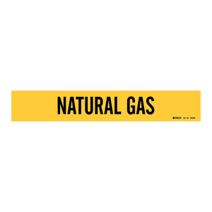 Marqueur de tuyau de gaz naturel flexible ANSI/ASME A13.1 Jaune/Noir pour usage intérieur et extérieur par Brady - Product Image 2