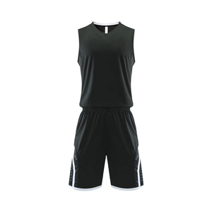Conjunto de Uniforme de Baloncesto de Malla Lisa sin Mangas con Cuello en V y Pantalones Cortos, Nueva Edición 2026, Hecho en Pakistán - Product Image 1