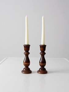 Portavelas de Madera Hecho a Mano, Soporte Redondo para Velas de Madera, Linterna Decorativa Artesanal Marrón para Decoración del Hogar - Product Image 1
