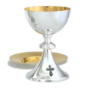Cáliz Religioso de Metal Premium, Copa para la Sagrada Comunión, Artículos Religiosos para Iglesias - Product Image 4