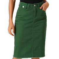 Jupes longues droites en jean clair pour femmes, taille haute, boutonnées, zippées, style vintage délavé, streetwear, pour l'été et les soirées