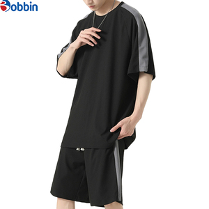 Conjunto Deportivo Corto para Hombre, Colección Verano, Logotipo Personalizado, Tallas Grandes, Cómodo y Transpirable, Conjunto de Pantalones Cortos de Algodón Unisex - Product Image 2