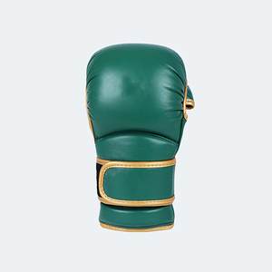 Guantes de MMA de Cuero PU Verde, Protección Completa para los Dedos, Cierre de Gancho y Bucle en la Muñeca, Ligeros, Transpirables, Unisex, Mayores de 14 Años, para Competencia Profesional - Product Image 4