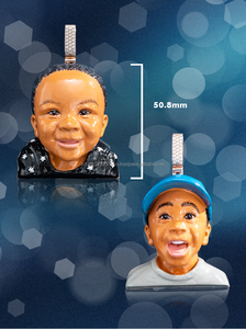 Pass Diamond Tester Plata 925 Chapado en oro Joyería de hip hop Iced Out 3D Esmalte Colgante personalizado Moissanite Joyería de hip hop - Product Image 2