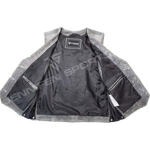 Veste de moto en cuir véritable pour hommes, conçue avec une qualité supérieure pour les motards recherchant une option d'équipement de conduite élégante, soignée et durable. - Product Image 4