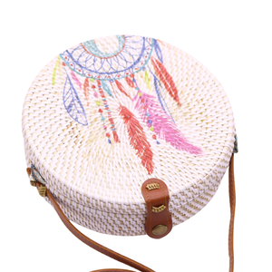 Sac rond en rotin fait main, sac en rotin de créateur, best-seller, vente en gros directe d'usine, prix compétitifs, taille personnalisable - Product Image 2