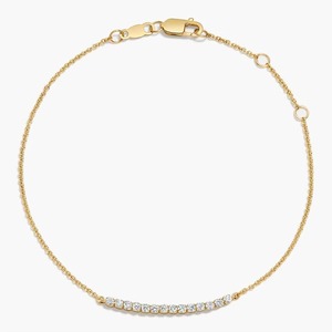 ZAWO HOUSE Lab Grown Diamond Bar <b>Bracelet</b> White Gold IGI Certified Luxury Rhodium Plated Women Minimalist Chain Fine Jewelry - Product Image 6