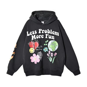 Sudadera con Capucha de Felpa de Algodón 100% de Alta Calidad, Corte Cuadrado, Hombros Caídos, Estilo Urbano Personalizado, Transpirable - Product Image 6