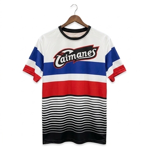 Camiseta Deportiva Sublimada con Cuello Redondo y Manga Corta, Nombre del Equipo, Nombre del Jugador, Letras, Absorbe la Humedad, Poliéster en la Parte Delantera, Unisex - Product Image 1