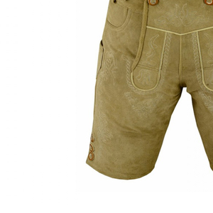 Pantalones Cortos de Lederhosen para el Oktoberfest, Último Modelo, Bordados, Estilo Tradicional Alemán, Casuales, Impermeables y Transpirables, Venta al Por Mayor - Product Image 5