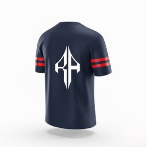 เสื้อเจอร์ซีย์อเมริกันฟุตบอลคุณภาพสูง ระบายอากาศได้ดี สำหรับฤดูร้อน คอวี ทรงพอดีตัว ผ้าโพลีเอสเตอร์ 100% จาก RIVIAN ATLANTIC - Product Image 6