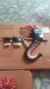 Beau panneau mural en fer suspendu de haute qualité devine lord ganesha pour les idées de décoration de la maison et du bureau avec des bénédictions spirituelles - Product Image 2