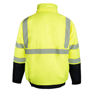 Nouvelle arrivée, vêtements de travail réfléchissants, veste de sécurité pour hommes, manches longues, construction, haute visibilité, ANSI classe 1, imperméable, Parium - Product Image 6