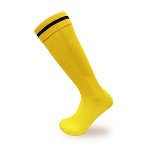 High Quality Custom Design Breathable Quick Dry Sports <b>Grip</b> Men's Soccer Football Shinguards <b>Socks</b> Non-Slip Knitted Logo Summer - Product Image 1