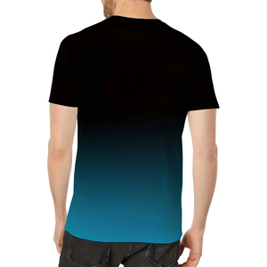 Camisetas Oversize Negras 100% Algodón Transpirables de Secado Rápido Lavables con Calcomanías Frontales DIY para Hombre, Estilo Urbano, Divertidas y Personalizables - Product Image 3