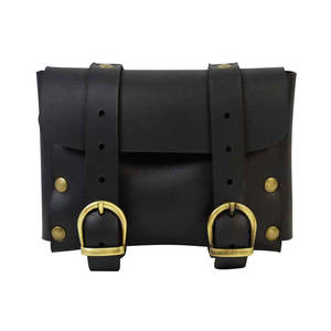 Sac banane vintage multifonctionnel en cuir de vachette véritable pour homme, avec fermeture éclair, pour le travail en extérieur, étanche, en PU, sacoche de téléphone suspendue, transfrontalier - Product Image 1