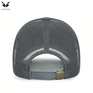 Gorras de Béisbol de Malla Transpirable e Impermeable, de un Solo Color, con Logotipo Personalizado, Hechas a Mano, Fáciles de Usar, Protección UV para Adultos - Product Image 3