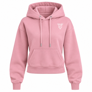 Sudadera con Capucha Rosa Sólida para Mujer, con Bolsillo Delantero, Corte Regular, Felpa de Algodón, Tejido de Punto, Ropa de Invierno - Product Image 2