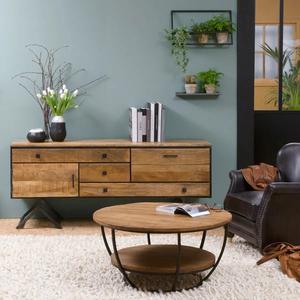 Mesa de centro Vandana Nimbus Hexa de madera de mango - Product Image 2