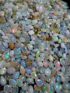 Opale d'Éthiopie naturelle, cabochon, AA, 11 mm, formes mélangées, polie, opalescente, certifiée par un tiers, pour la fabrication de bijoux, lot - Product Image 3